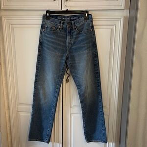American Eagle Outfitters Men's Classic Blue Relaxed Straight Jeans